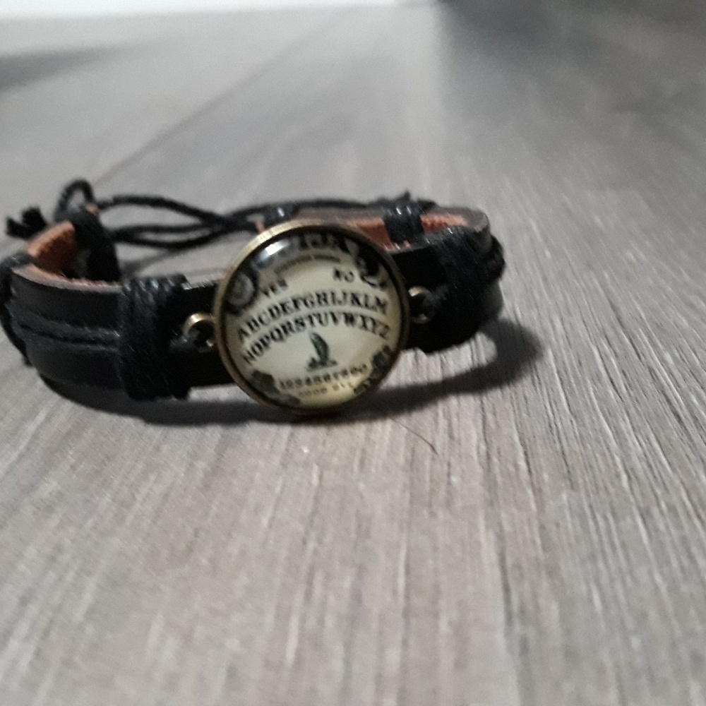 New ouija board leather bracelet